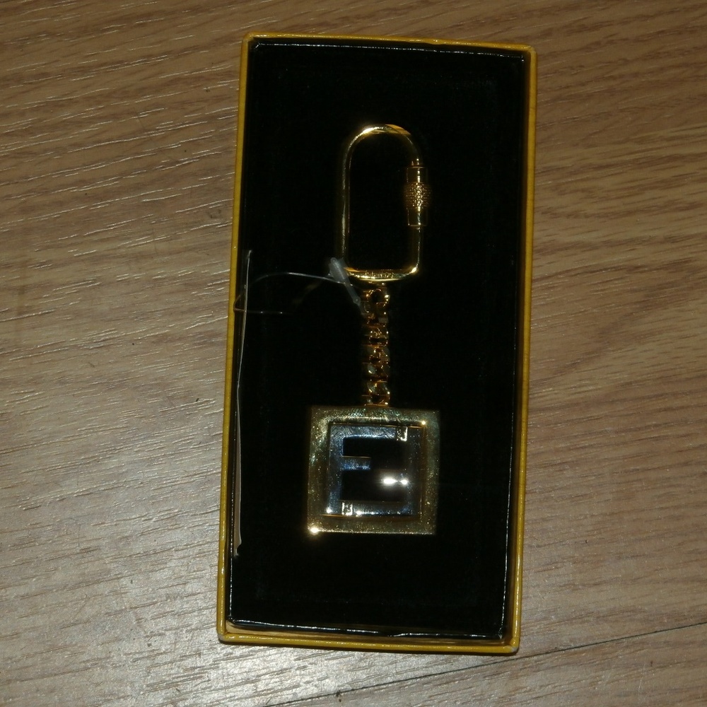 Fendi Gold Keychain